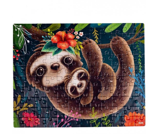 Puzzle Cute sloth, 23x30 cm, 120 piese De.tail DT100-06