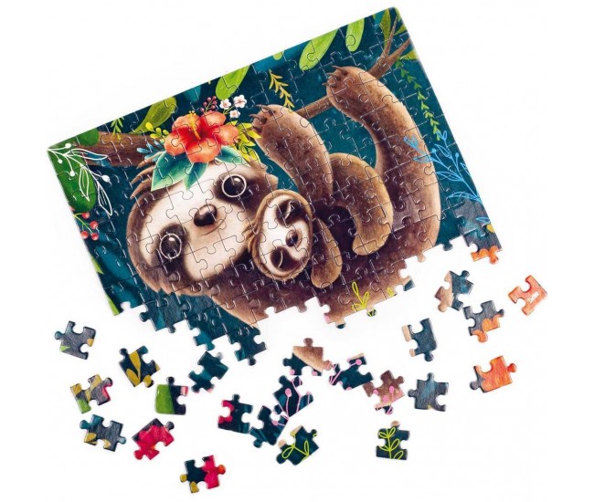 Puzzle Cute sloth, 23x30 cm, 120 piese De.tail DT100-06