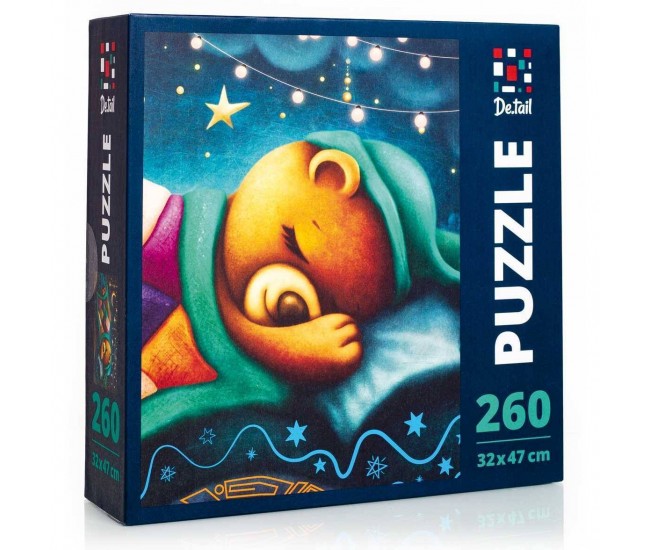 Puzzle Sleeping bear, 32x47 cm, 260 piese De.tail DT200-01