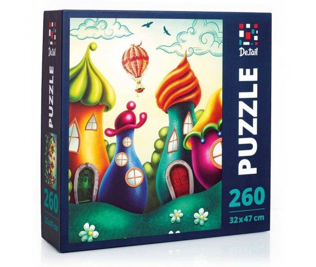 Puzzle Fairytale City, 32x47 cm, 260 piese De.tail DT200-03