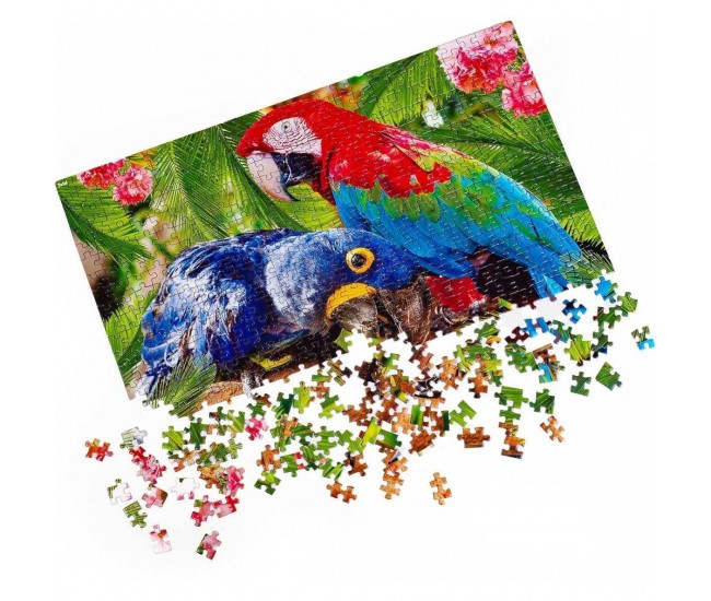 Puzzle Parrots, 32x47 cm, 500 piese De.tail DT500-01