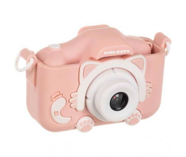 Aparat foto digital pentru copii Kitty, 2 inch, 3MP, card 16GB Kruzzel MY18070