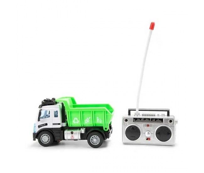 Camion gunoi cu telecomanda, lumini si sunete 13cm Toi-Toys TT25008ZG