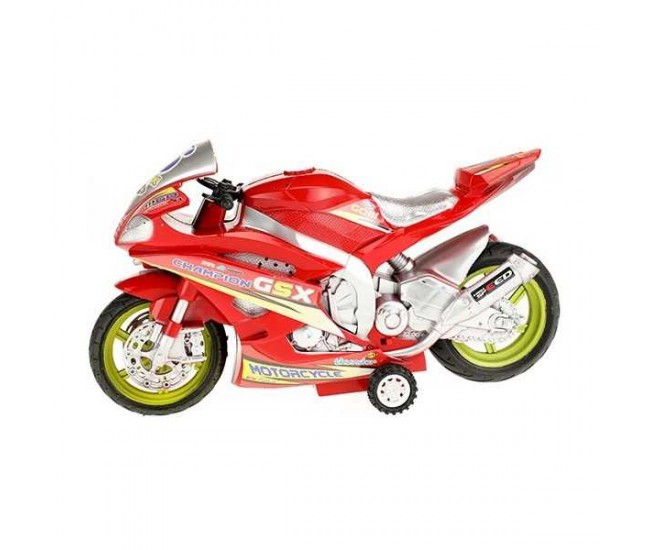 Motocicleta de Curse cu Lumini si Sunete 30 cm Toi-Toys TT29210Z