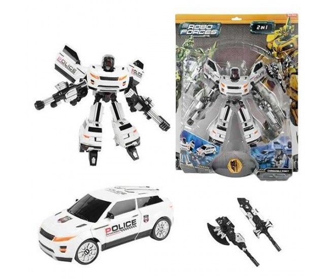 Robot Transformabil in Masina SUV Roboforces 20 cm Toi-Toys TT30087Z