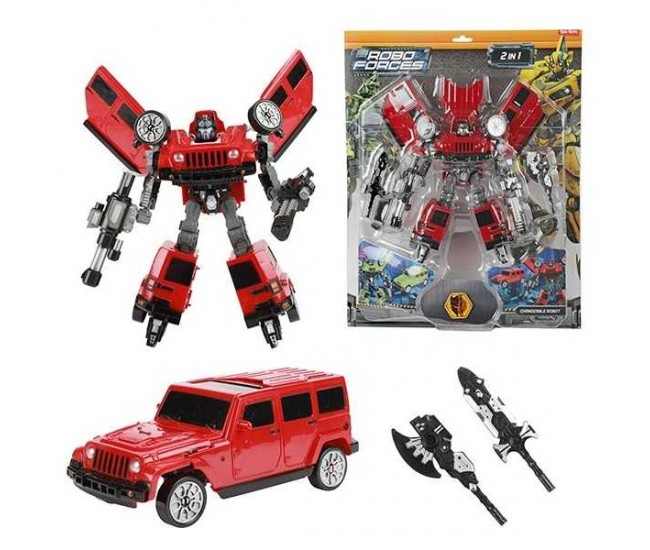 Robot Transformabil in Masina SUV Roboforces 20 cm Toi-Toys TT30087Z