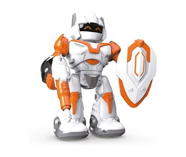 Robot Interactiv Defender cu Lumini, Sunete si Rotire 360 grade Toi-Toys TT30656A