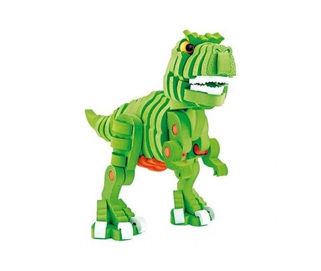 Puzzle 3D Spuma Dino T-Rex 104 piese Toi-Toys TT43542A