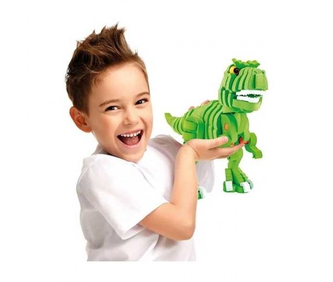 Puzzle 3D Spuma Dino T-Rex 104 piese Toi-Toys TT43542A