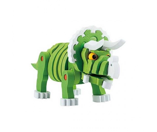 Puzzle 3D Spuma Dino Triceraptos 63 piese Toi-Toys TT43544A