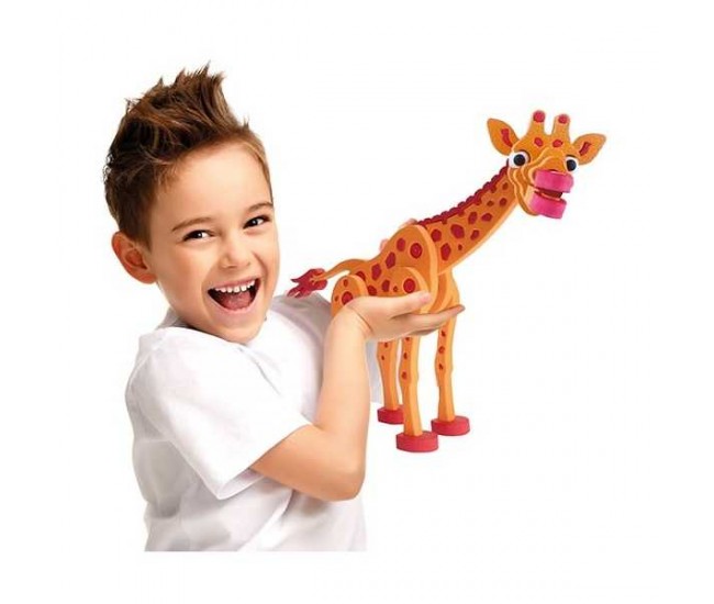 Puzzle 3D Spuma Girafa 104 piese Toi-Toys TT43547A