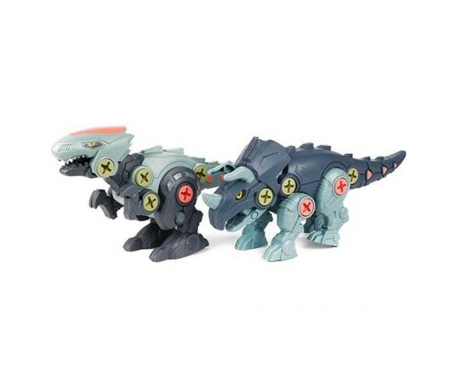 Set 2 Dinozauri Demontabili cu Surubelnita Inclusa Toi-Toys TT43965Z