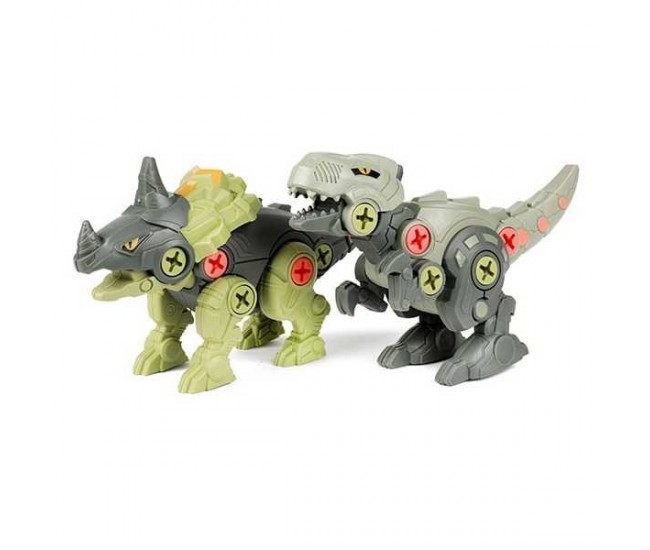 Set 2 Dinozauri Demontabili cu Surubelnita Inclusa Toi-Toys TT43965Z