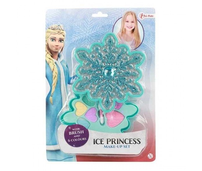 Set Machiaj Copii Ice Princess in Cutie in Forma de Fulg de Zapada Toi-Toys TT45080A