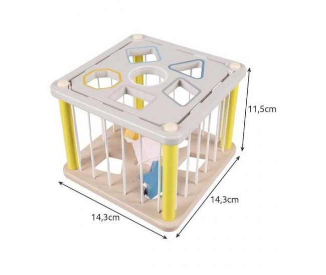 Cub sortare senzorial din lemn Kruzzel MY18261
