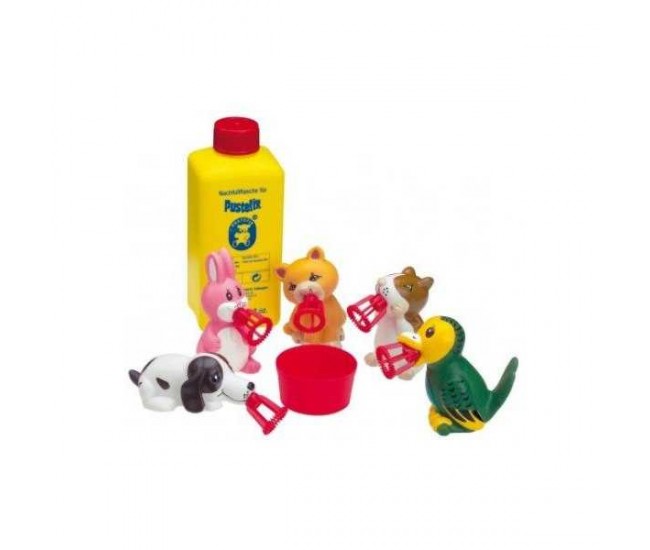 Set baloane de sapun Bubbelix 5 figurine vesele Mini Pustefix Bubble Toys STPX55739