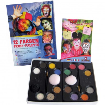 Set 12 culori germane face paint Paleta Profesionala Eulenspiegel ST18293