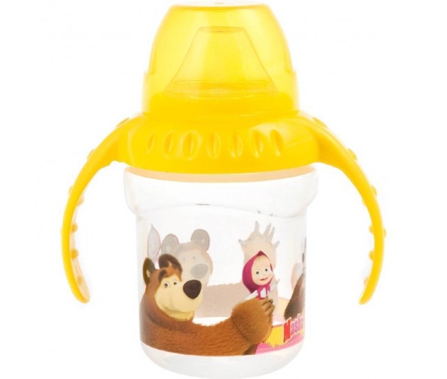 Cana cu maner 4 luni First Sips Masha and The Bear Lulabi 8053400