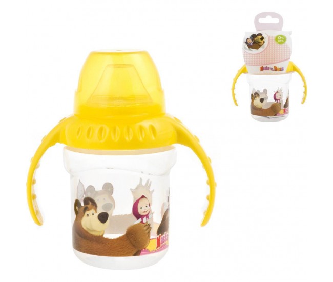 Cana cu maner 4 luni First Sips Masha and The Bear Lulabi 8053400