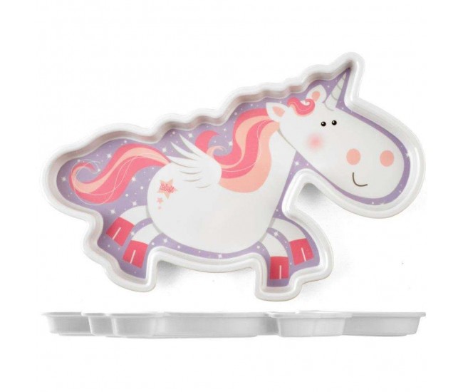 Farfurie melamina Fairy Tales - Unicorn Lulabi 7945300