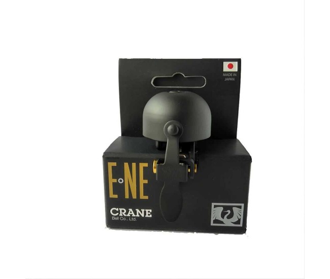Sonerie bicicleta Crane Bell E-NE din aluminiu negru Crane Bell Co CR-ENE-BLK