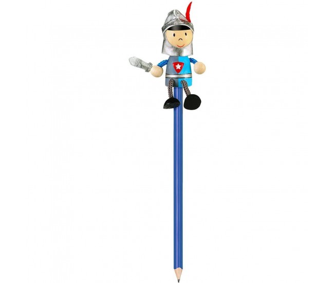 Creion cu figurina lemn Cavaler Fiesta Crafts FCP-5033