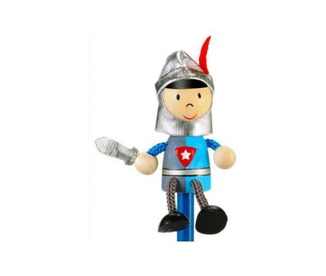 Creion cu figurina lemn Cavaler Fiesta Crafts FCP-5033