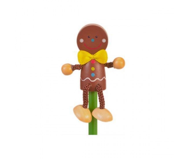 Creion cu figurina lemn Om Turta Dulce Fiesta Crafts FCP-5186