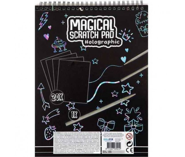 Caiet A4 Fise Razuibile Magical Scratch Pad Grafix GR220009