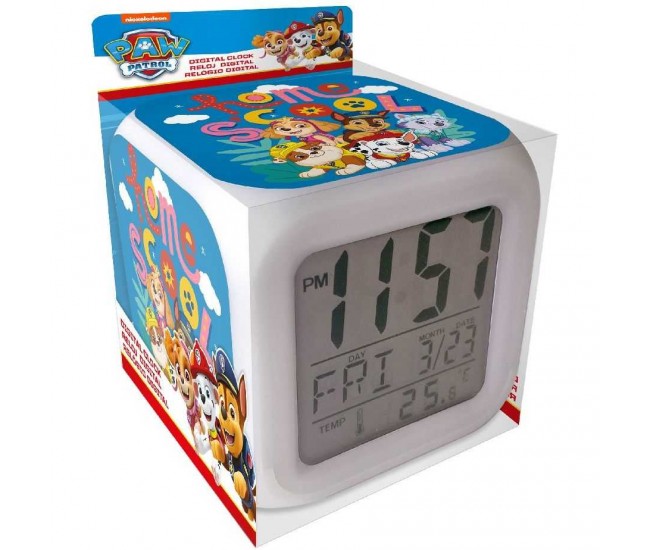 Ceas desteptator digital copii, Paw Patrol SunCity EWA19831PW