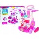 Set pentru curatenie de jucarie MalPlay cu aspirator si accesorii Sweet Home, Roz