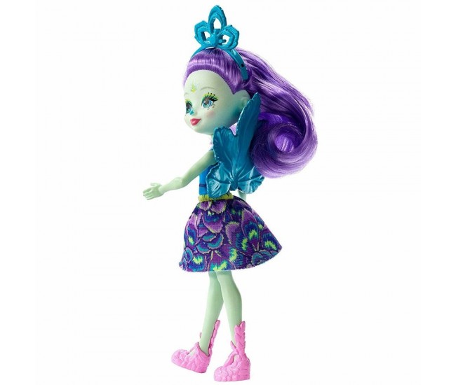 Papusa Enchantimals by Mattel Patter Peacock cu figurina