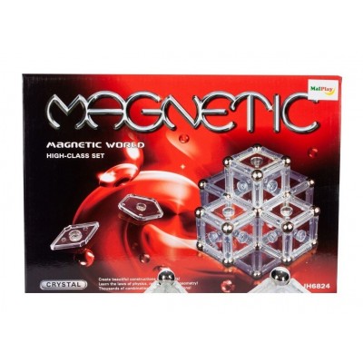 Set de constructie MalPlay Magnetic Crystal 84 piese