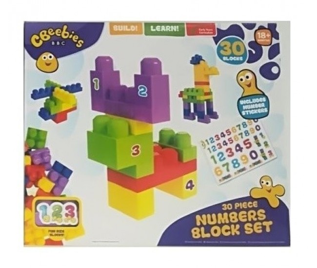 Set de Construit CBEEBIES Invata numerele 30 piese