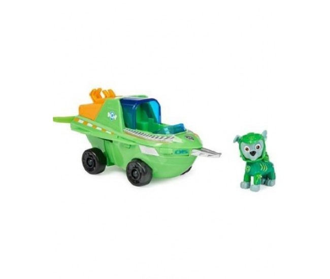 Vehicul Patrula Catelusilor Aqua Pups cu figurina Rocky