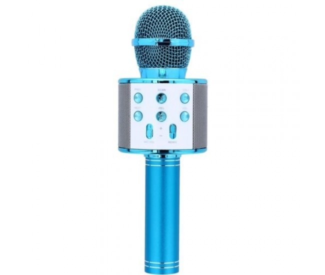 Microfon wireless pentru karaoke MalPlay,bleu