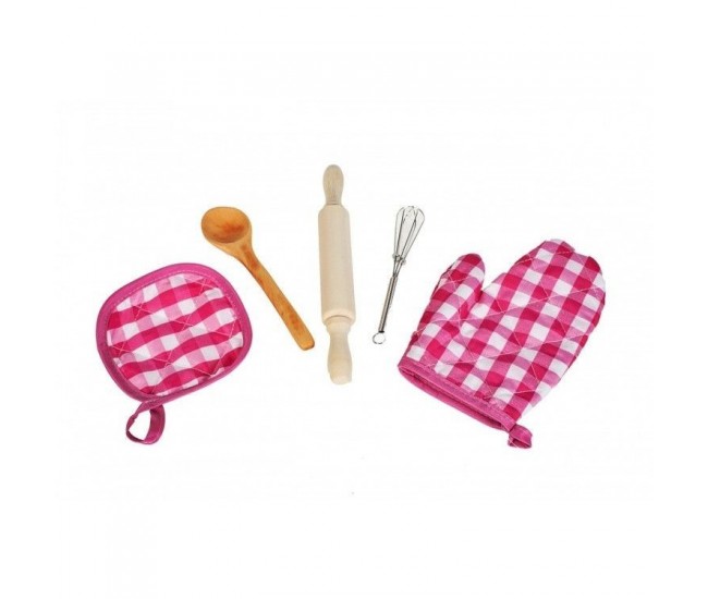 Set de bucatarie Malplay Sort si boneta pentru fete cu accesorii incluse roz