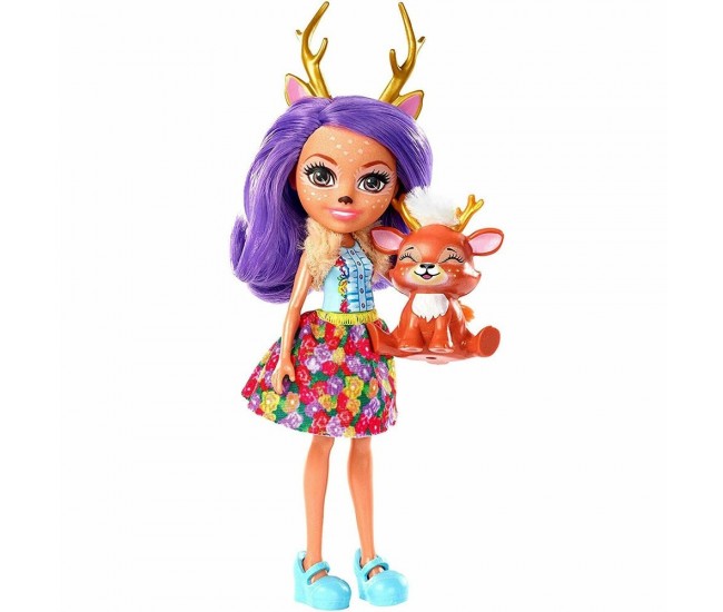 Papusa Enchantimals by Mattel Danessa Deer cu figurina ren