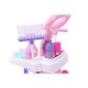 Set pentru curatenie de jucarie MalPlay cu aspirator si accesorii Sweet Home, Roz