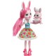 Papusa Enchantimals by Mattel Bree Bunny cu figurina iepuras