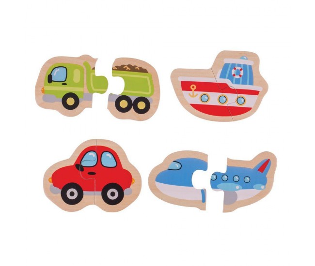 Puzzle - mijloace de transport (8 piese)