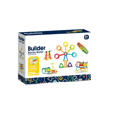 Set de constructie STEAM - Micutul inginer (210 piese)