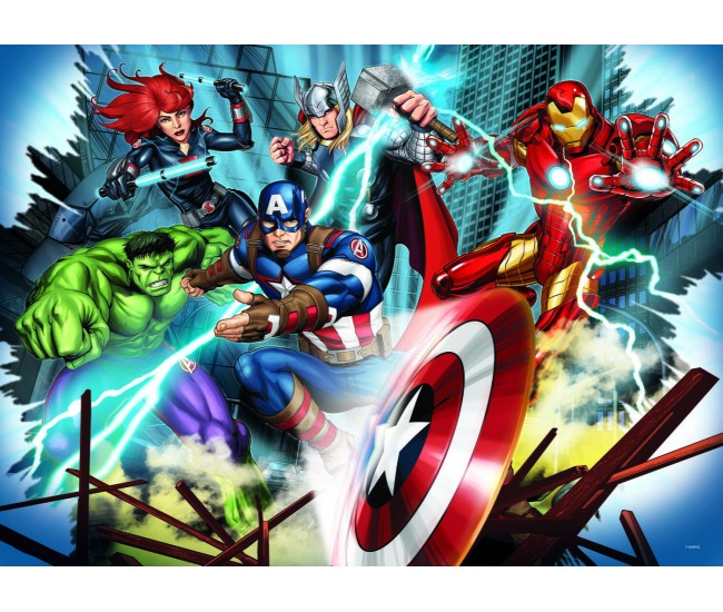 Puzzle de colorat - Avengers (48 de piese)