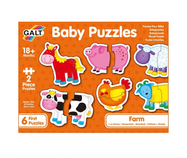 Baby Puzzle: Ferma (2 piese)