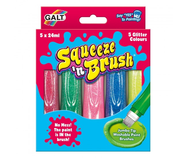 Squeeze'n Brush - 5 culori cu sclipici