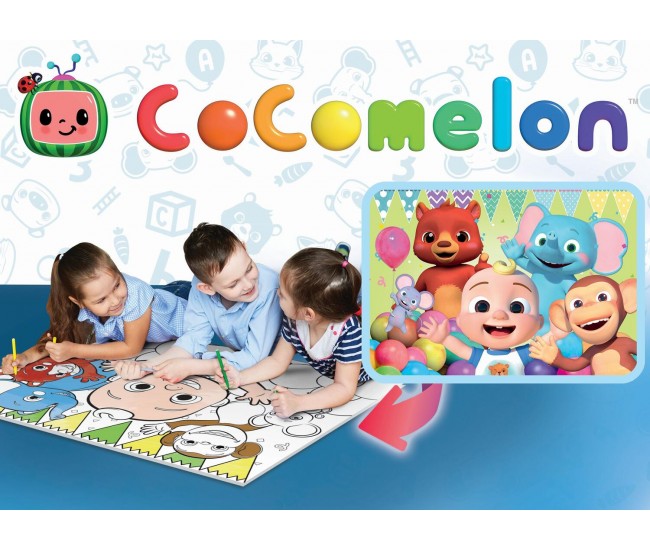 Puzzle de colorat maxi - Cocomelon si prietenii (24 piese)