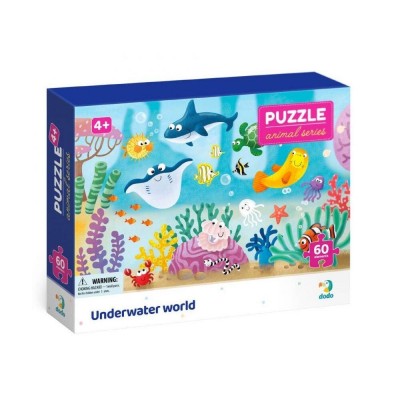 Puzzle - Distractie cu animalute marine ( 60 piese)