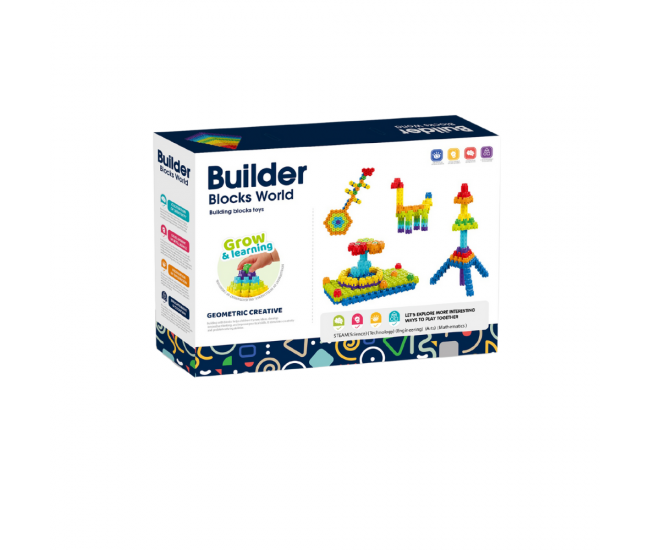 Set de constructie STEAM - Micutul constructor (160 piese)