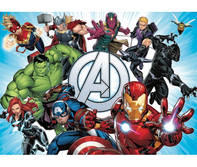 Puzzle de colorat -  Avengers (60 de piese)