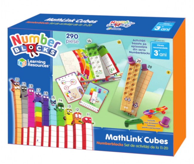 MathLink®Cubes Numberblocks in romana - Set de activitati de la 11 - 20